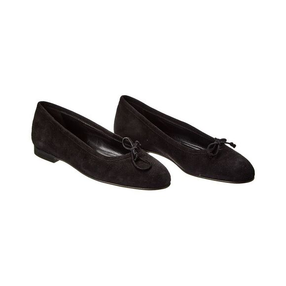Manolo Blahnik Veralli Suede Flat (Authentic Pre-Loved), Black - Picture 1 of 5